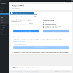 Page screenshot: Instagram Widget &rarr; Users