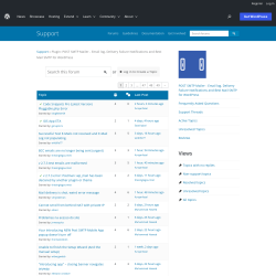 Page screenshot: Post SMTP &rarr; Support Forum