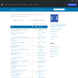 Page screenshot: Post SMTP &rarr; Support Forum