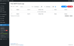 Page screenshot: Post SMTP &rarr; Email Log