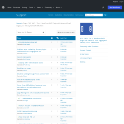 Page screenshot: Post SMTP &rarr; Support Forum