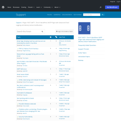 Page screenshot: Post SMTP &rarr; Support Forum