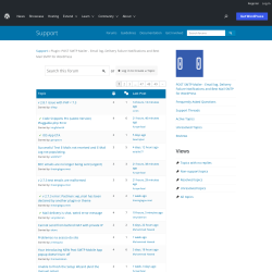 Page screenshot: Post SMTP &rarr; Support Forum