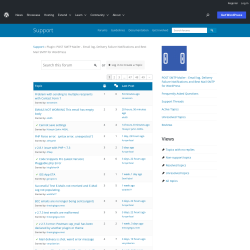 Page screenshot: Post SMTP &rarr; Support Forum