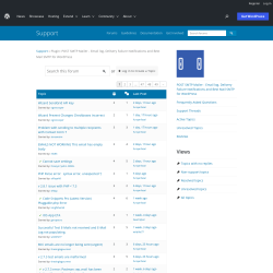 Page screenshot: Post SMTP &rarr; Support Forum