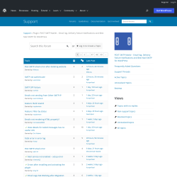 Page screenshot: Post SMTP &rarr; Support Forum