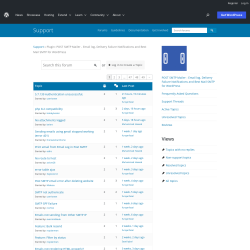 Page screenshot: Post SMTP &rarr; Support Forum