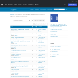 Page screenshot: Post SMTP &rarr; Support Forum