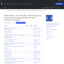 Page screenshot: Post SMTP &rarr; Support Forum