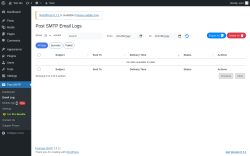 Page screenshot: Post SMTP &rarr; Email Log