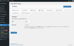 Page screenshot: Post SMTP &rarr; Mobile AppNew