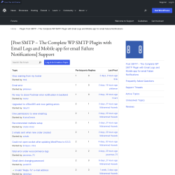 Page screenshot: Post SMTP &rarr; Support Forum
