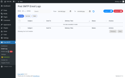 Page screenshot: Post SMTP &rarr; Email Log