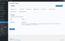 Page screenshot: Post SMTP &rarr; Mobile AppNew