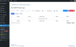 Page screenshot: Post SMTP &rarr; Email Log