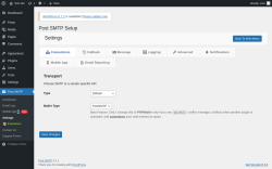 Page screenshot: Post SMTP &rarr; Mobile AppNew
