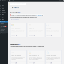 Page screenshot: Post SMTP &rarr;  Extensions