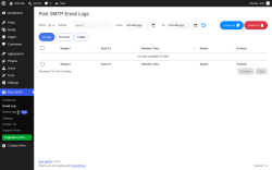 Page screenshot: Post SMTP &rarr; Email Log