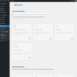 Page screenshot: Post SMTP &rarr;  Extensions