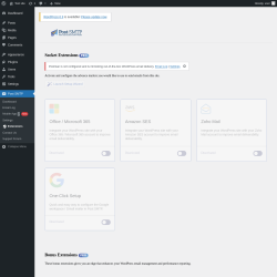 Page screenshot: Post SMTP &rarr;  Extensions