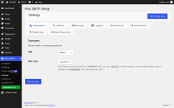 Page screenshot: Post SMTP &rarr; Mobile AppNew